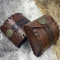 Medieval Viking Compass Mini Square Waist Bag WJF08 Nordic Retro PU Leather Belt Pouch for Cosplay LARP Travel Utility