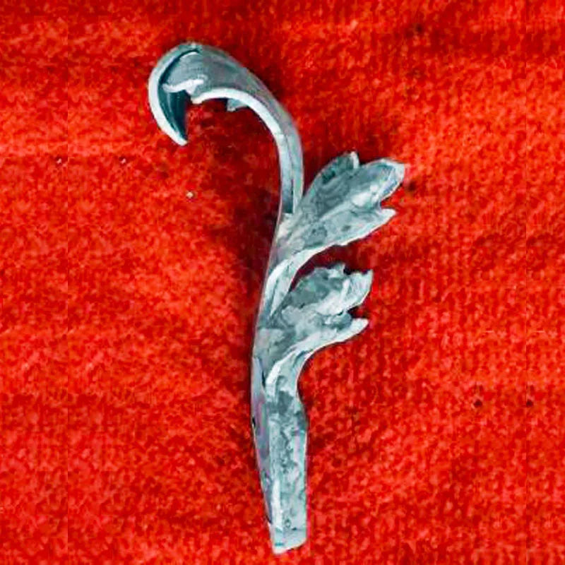 195x40mm Wrought Iron Railing Components Leaves for Staircase Handrail Balustrade Balcony Raling Gate Fence Parts