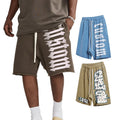 Custom Distressed Vintage Cotton French Terry Streetwear Raw Edge Men Stone Acid Wash Sweat Shorts for Men Cotton
