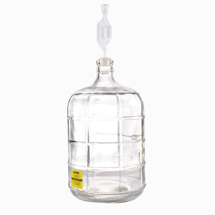 Wholesale Home Brew Beer Glass Carboy 3 Gallon Glass Fermentation Bottle 5 Gallon Water Jug Bottle with Rubber Cork