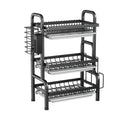 Wholesale Kitchen Storage Organizer Racks Multifunctional Dish Rack Knives Rustproof Kitchen Dish Drying Rack