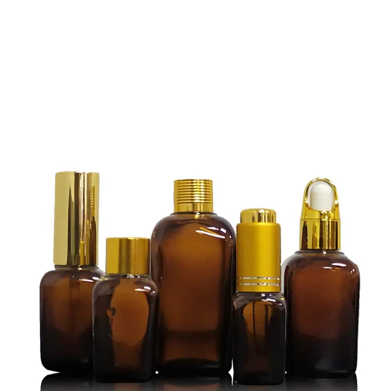 Trade Assurance 1 oz 30ml square Essential Oil Glass Dropper Bottles for Sale