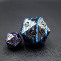 Oversize Stripe Metal 33mm D20 Zinc Alloy Polyhedral Dice for DND Games Different Colored Oversize Stripe Metal 33mm D20