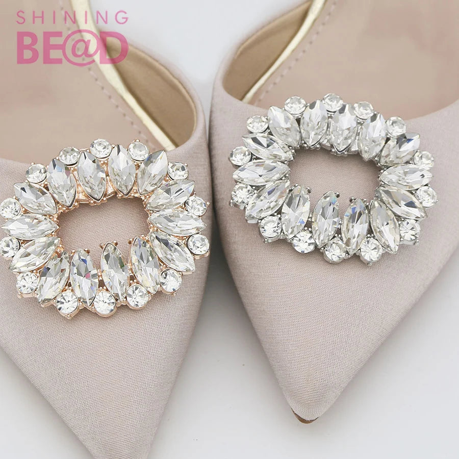 Womens Shoes Buckle Accessories Jewelry Clips for Wedding Shoe Decoration Custom Ladies Shoes Buckle