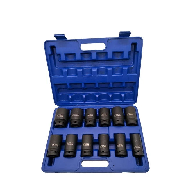Heavy Duty Industrial Hand Tools 3/4 Inch 12-Piece Deep Impact Socket Wrench Set OEM 1 Year Warranty