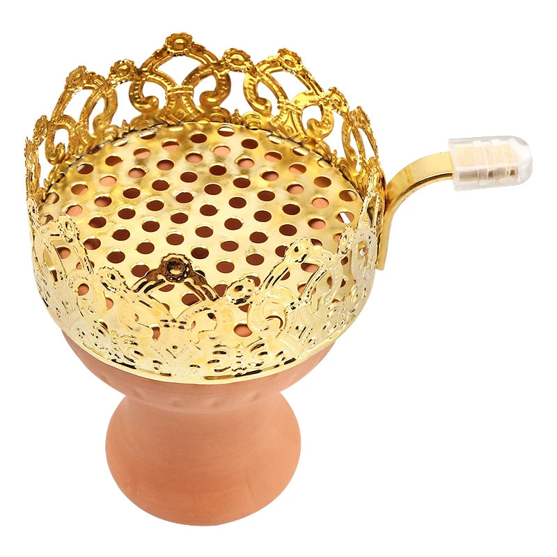 New Crown Metal Heat Management Shisha Bowl Wholesale Drop Shipping Metal Hookah Bowl Charcoal Holder