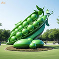 Large Outdoor Farm Decor Modern Spray Lacquer Art Metal Botanic Peasecod Statue Stainless Steel Pease Pod Statue Sculpture
