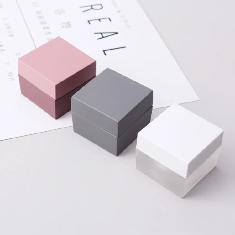 5 g 10 Gram 15 ml Empty square Eye Cream Container Packaging Black White Gray pink Color Cosmetic Acrylic Jar