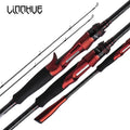 CHILENT Fishing Rod 2.1M 2.4M 2 Sections with M/ML 2pcs Rod Tips 116g Lightweight Travel Carbon Fiber Baitcasting Spinning Rod