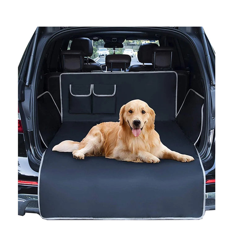 SUV Cargo Liner for Dogs Pet Trunk Cargo Cover Mat with Bumper Flap Protector Waterproof Dog Car Seat Covers