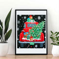 Wholesale Price Diy Red Automobile 30*40 5D Christmas Decorate Diamond Painting Kit Mosaic Painting