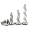 SS316 Phillips Pan Head Tapping Screw M2 to M8 Metric System for Various Measurements