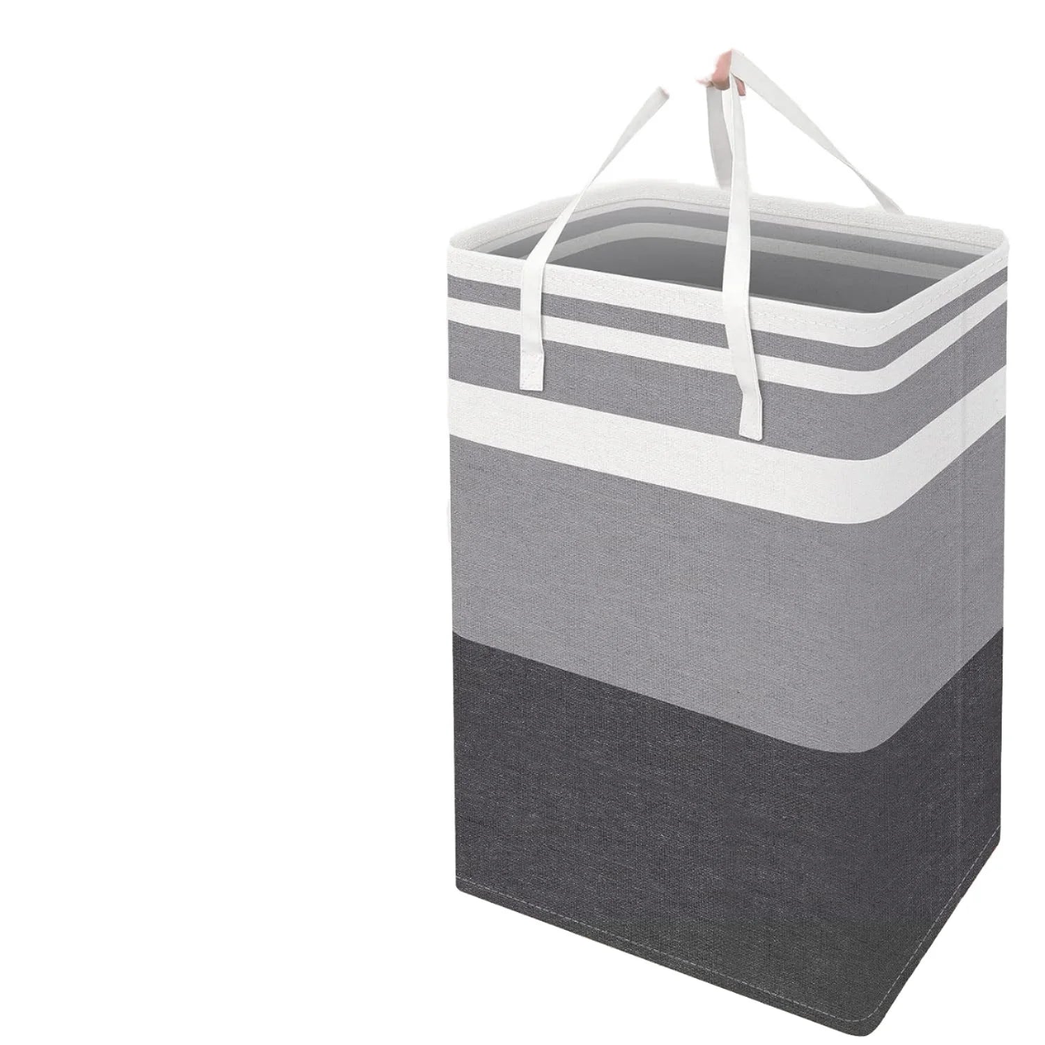Foldable Storage Bag Fabric Basket Folding Dirty Clothes Basket Striped Dirty Clothes Quilts Laundry Capacity Collapsible