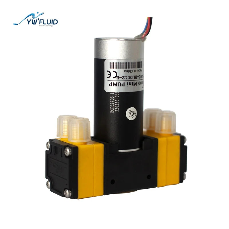 12V/24V Micro Dual-Head BLDC Brushless Diaphragm Pump Large Flow with Low Pressure for Automotive Industry Applications