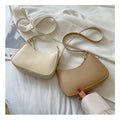 Wholesale Retro Totes Bags for Women Solid Color PU Leather Shoulder Bags Casual Ladies Handbags
