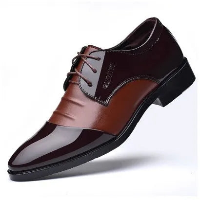 Men's Business Leather Shoes Man Vintage Formal Dress Shoes Male Fashion Casual Shoes Shock-Absorbant Breathable Footwear Latest