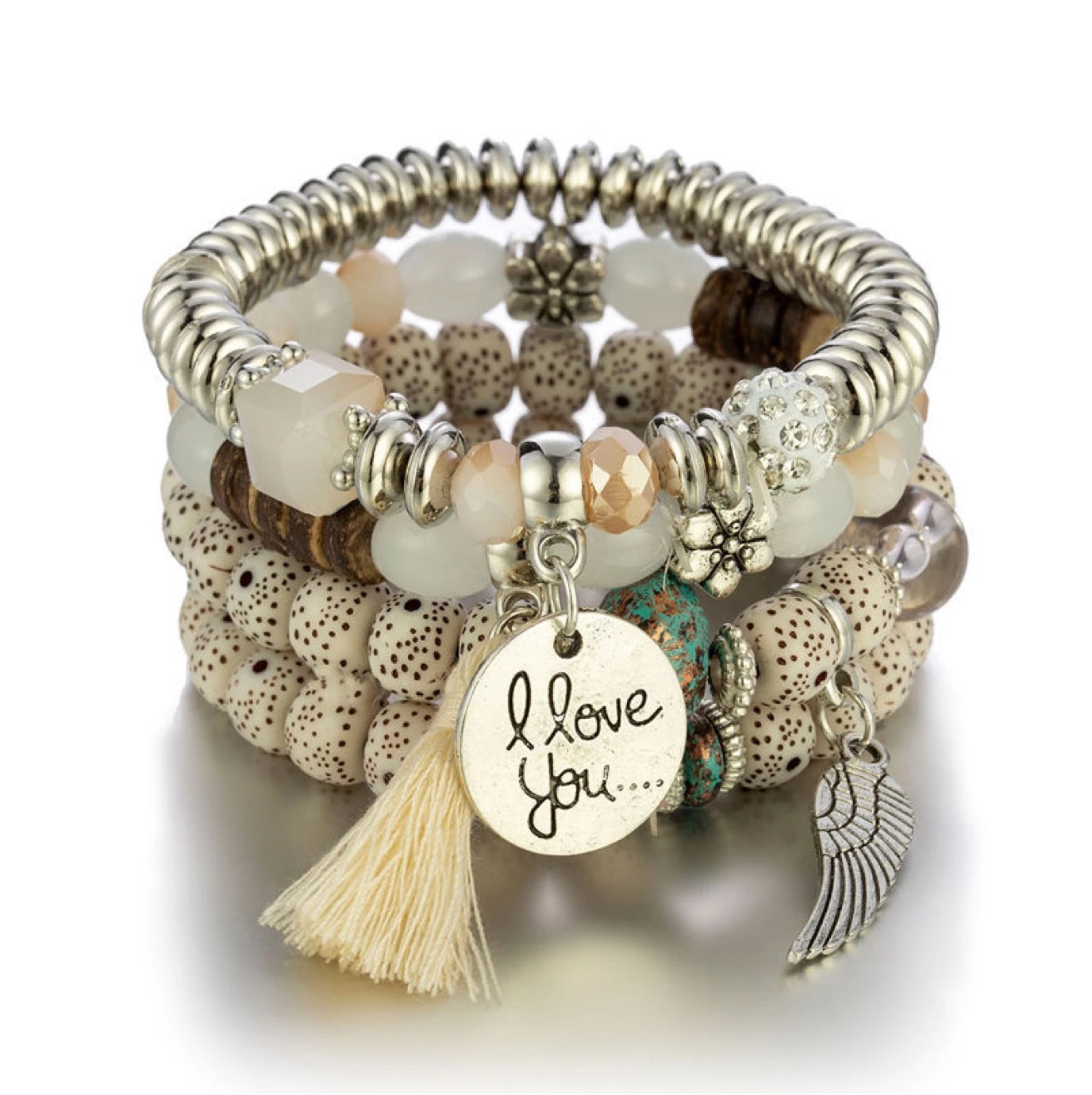 New Bohemian Tree of Life BraceletDevil's Eye Bracelettiered Beaded Bracelet with Tassel