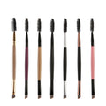 Wholesale Makeup Tool Double End Angled Eyebrow Eyelash Brush  Eyebrow Comb Mascara Brush Private Label