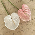 C-AF001 Wholesale Hot Sale Artificial Real Touch Plastic Anthuriums Flower Arrangement for Wedding Home Decoration