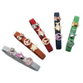 Wristband with Stainless Steel Mesh 10 mm Crystal Bracelet for Men /women
