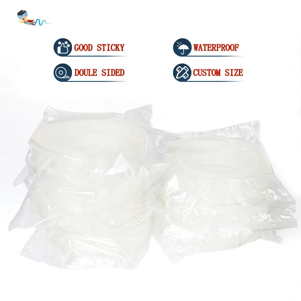 2- Custom Logo Package Removable Recyclable Washable Transparent Color Double Sided Nano Mounting Self Adhesive Tape