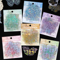 20 Stickers Per Pack Butterfly Language Series Butterfly Theme Handbook Decoration Material Stickers 6 Types