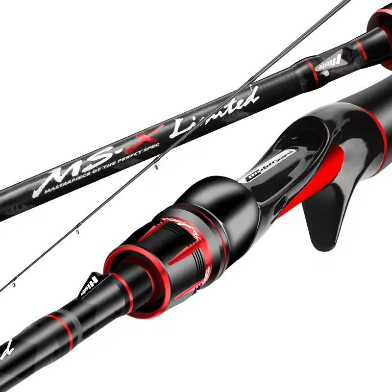 HSD Fishing Rod 2 Hybrid Tips Long Casting MF Rod 2.1m 2.4m Full Carbon Spinning / Casting Fishing Rod for Big Fish