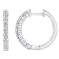 Wholesale Solid Gold 14k & 18k Diamond Huggie Hoop Earrings for Women
