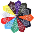 Headscarf Multifunctional Custom Head Bandana Headband 100% square Cotton Bandanas in Stock