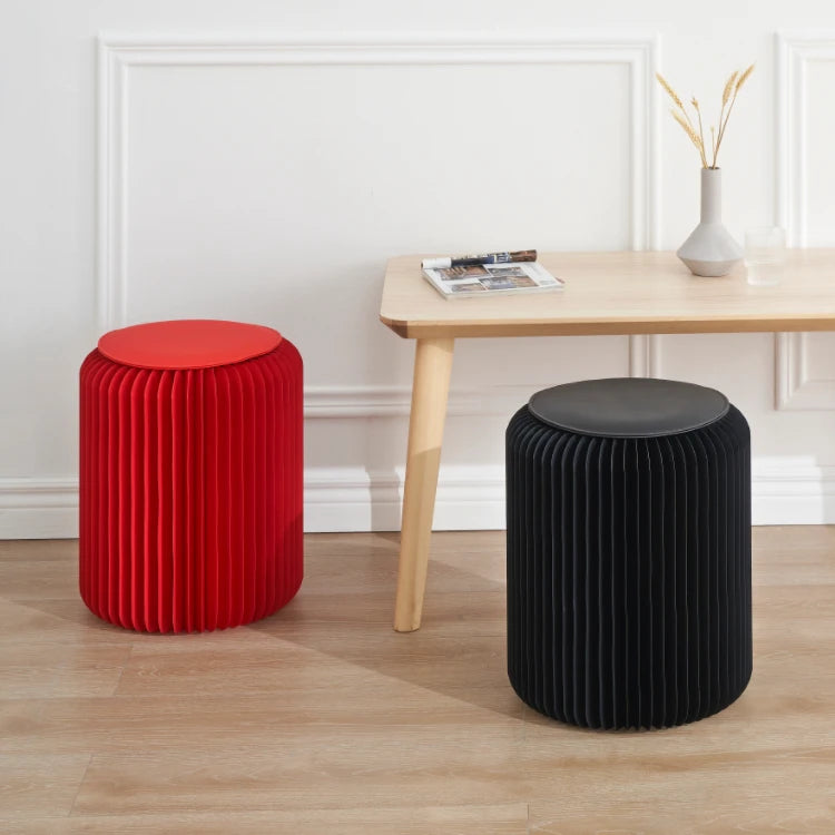 INNOPAPER Convertible Foldable Honeycomb Structure Paper Stool 35cm for Bedroom Living Room & Home Office Use