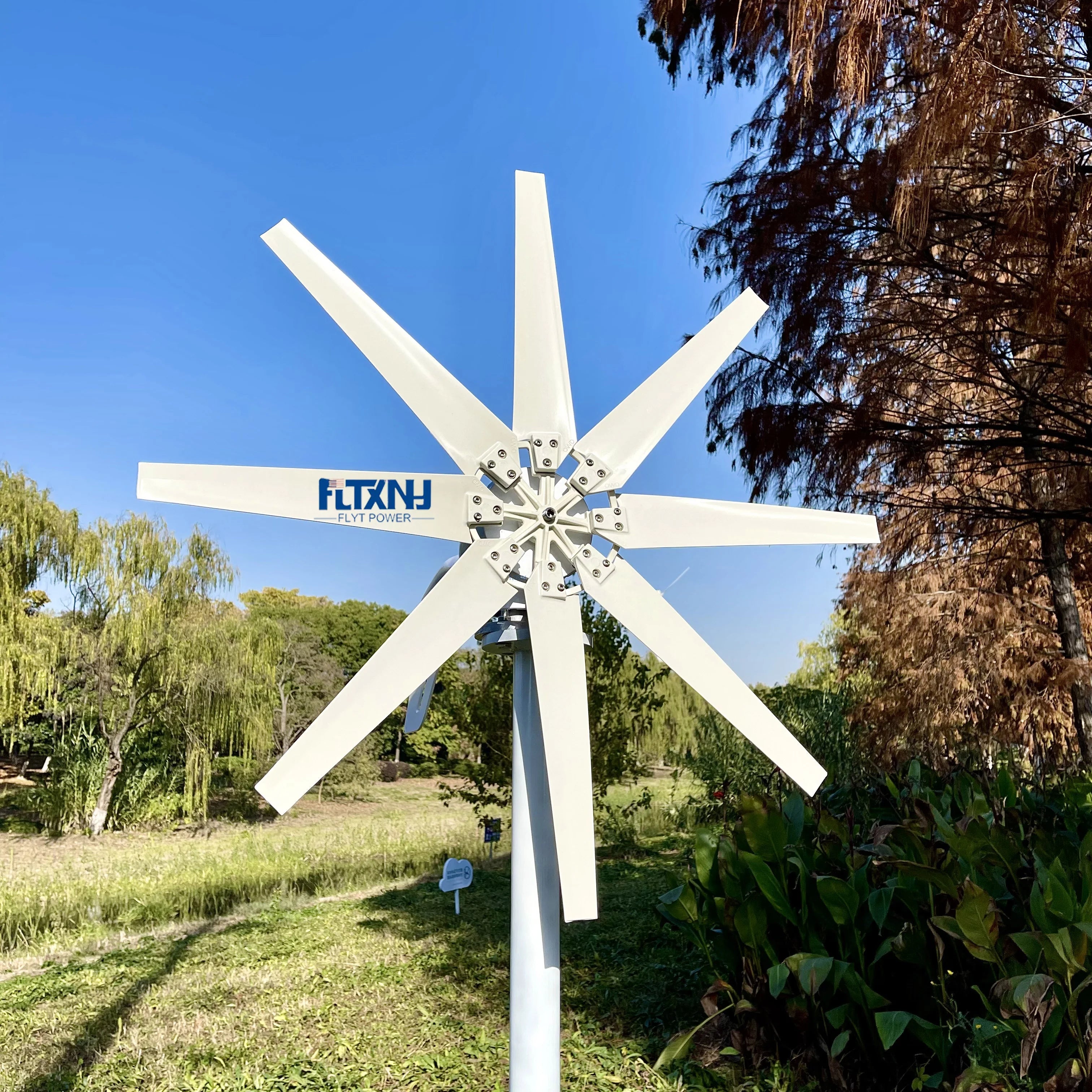 Hot Sale 1kw 1000w Solar and Wind Turbine Hybrid System Solar Vertical Axis Wind Power Generator for Home Use Windkraftanlage