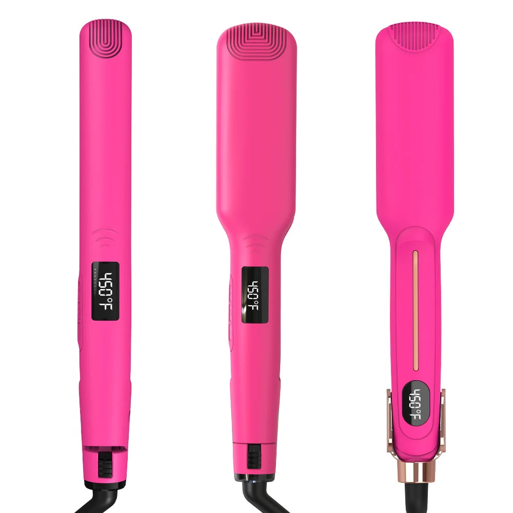 SMET Planchas De Cabello Diana Hair Straightener Professional Nano Titanium Hair Iron Ceramic Tourmaline Ionic Flat Iron