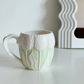 Beautiful Ceramic Coffee Mugs with Handle Porcelain Tea Cup Birthday Gift for Friends and Family Members