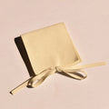 6*6cm Small Order Quantity Private LOGO Print Recycle Ivory Beige Suede Jewelry Envelope Microfiber Bags for Chain Necklace Ring