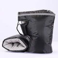 Motorcycle Hand Warmers with Fleece Lining and Reflective Strip for Winter Riding Comfort and Safety