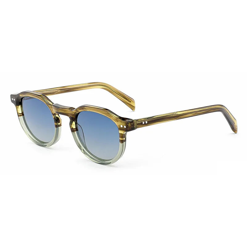 Luxury Glasses Round Sunglasses Men Women 2026 Polarized Sunglasses Custom Shades New Style Acetate Sunglasses