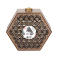Tailai Factory Direct Sale Portable Aromatherapy Diffusion Hollow Hexagon Walnut Wood Aromatherapy Box