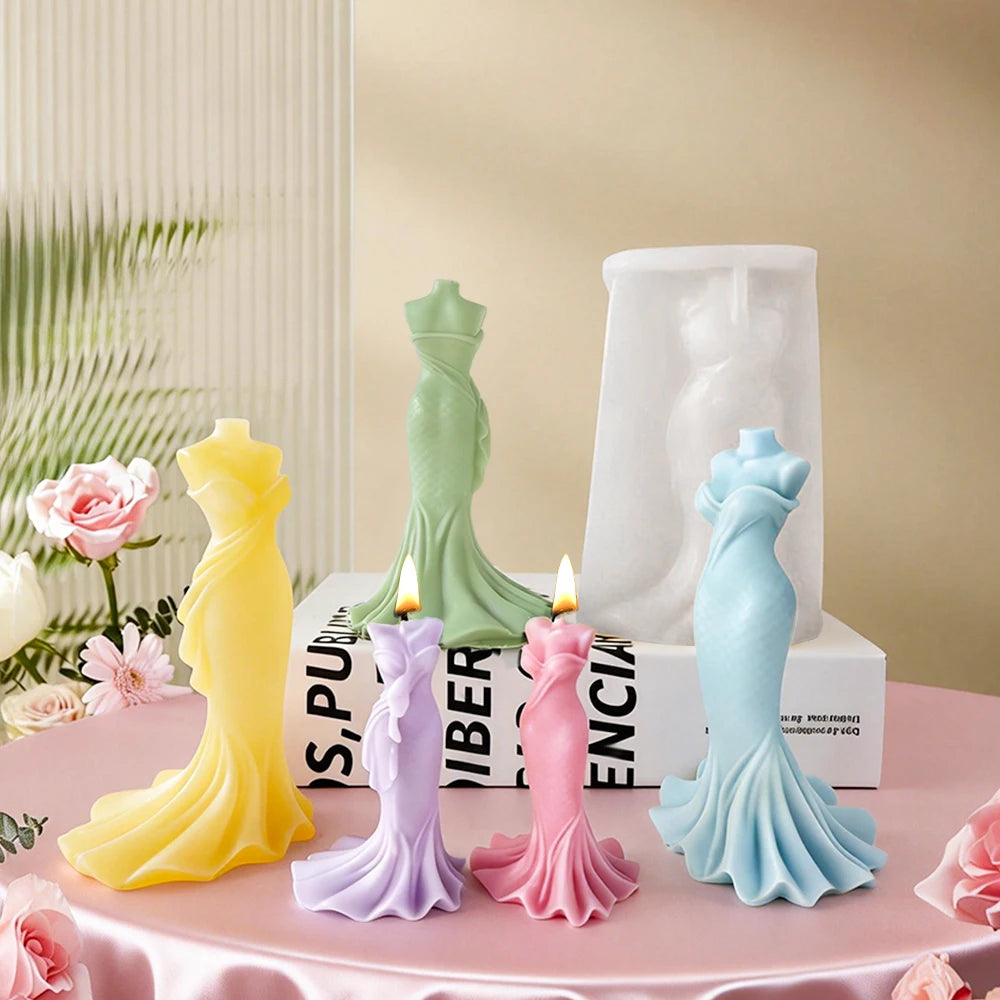 Shirt Clothes Silicone Mold Baking Fondant Party Cake Decorating Tool Wedding Dress Cupcake Chocolate Gumpaste Mold