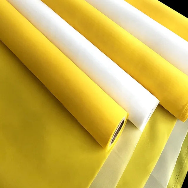 White Yellow 140T 165T 180T Polyester Silk Screen Printing Mesh Washable and Reusable Special for Glass and T-Shirt Printing