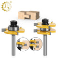 2pcs 6mm T-Type Woodworking Router Bit Set 1/4 1/2\" Shank Milling Cutter Customized ODM/OEM for Tongue Groove Flooring