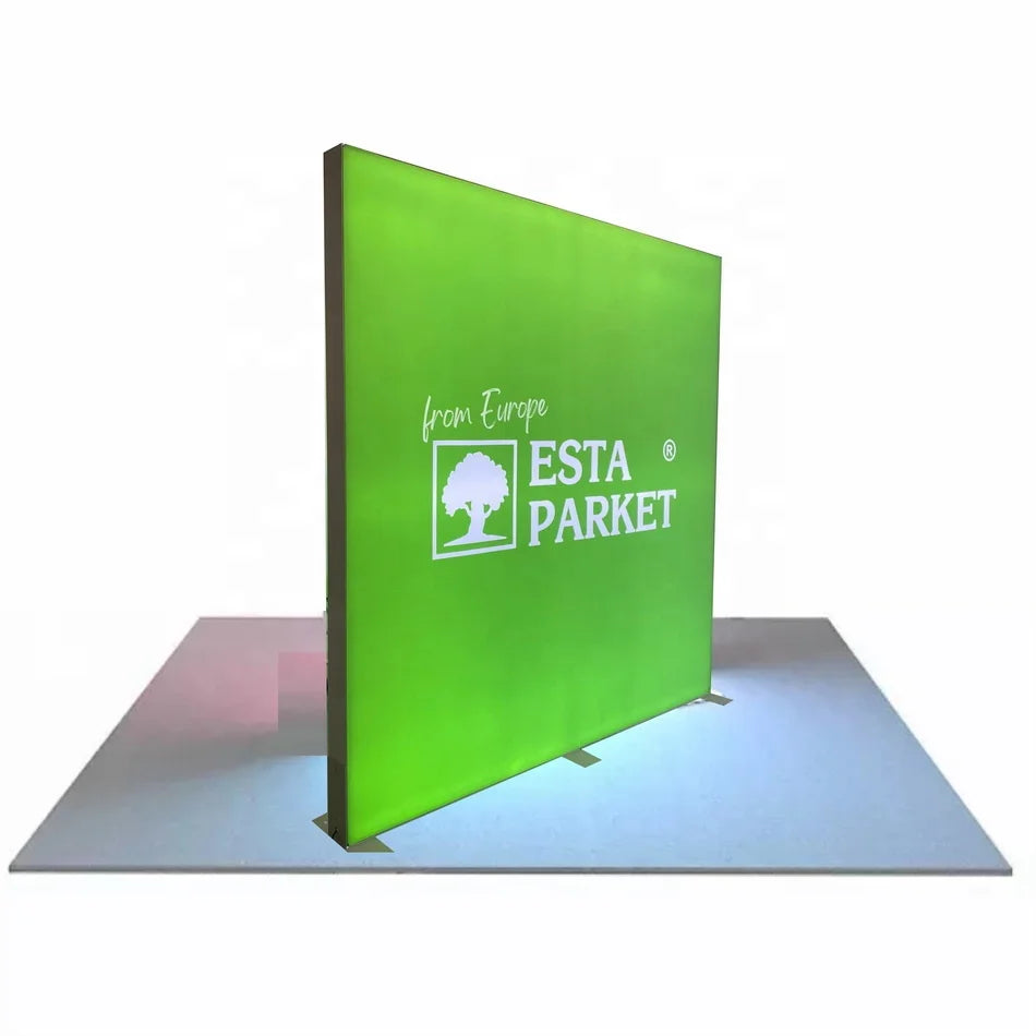 Poster Slim Aluminum Seg Frame Metal Stand Trade Fair Advertising Dye Sublimation Led Light Box 220x300cm Foldable Modular Easy