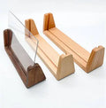 Wholesale Solid Wood U-Shape Frame 4-8 Inch Photo Frame Wooden Base Tabletop Desktop Display