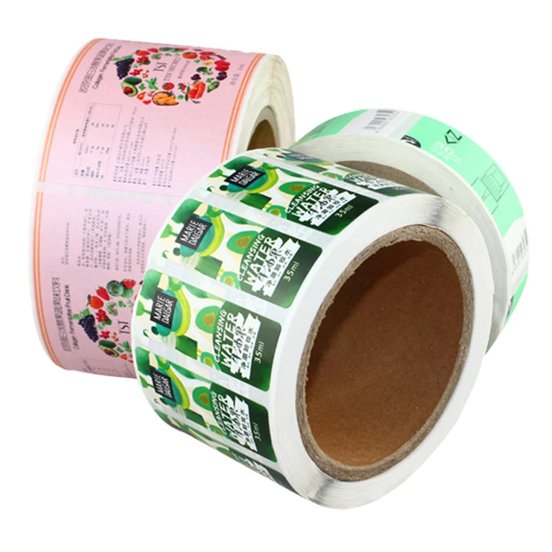 Custom Logo Printed Cosmetic Bottle Stickers Makeup Packaging Labels