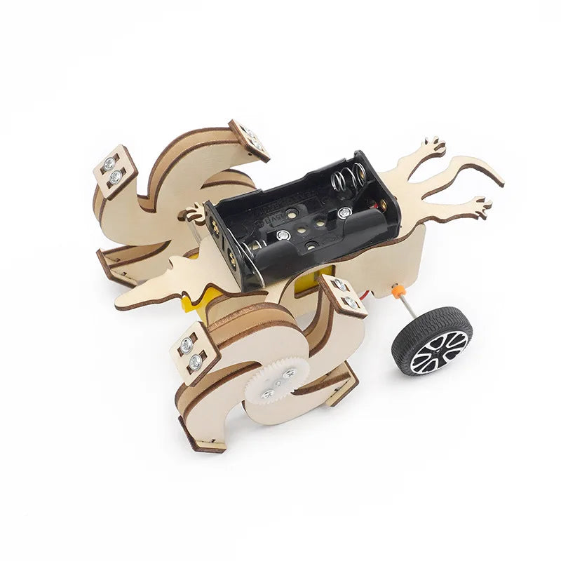 Electric Bionic Lizard Model Assemble Physics Science Education Kits School Student DIY STEM Science Experiment Toys