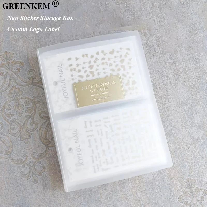 Hot Sale Nail Sticker Collection Empty Storage Holder Display Showing Book Container Durable Nail Sticker Storage Book