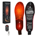 Melenlt Unisex Graphene Heated Insoles USB Rechargeable Foot Warmer with Remote Control