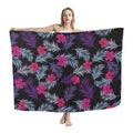 Hawaiian Floral Pattern Women's Beach Sarongs Summer Skirt Beachwear Pareos Swimwear Cover Ups Swim Wrap Sarong for Women Ladies
