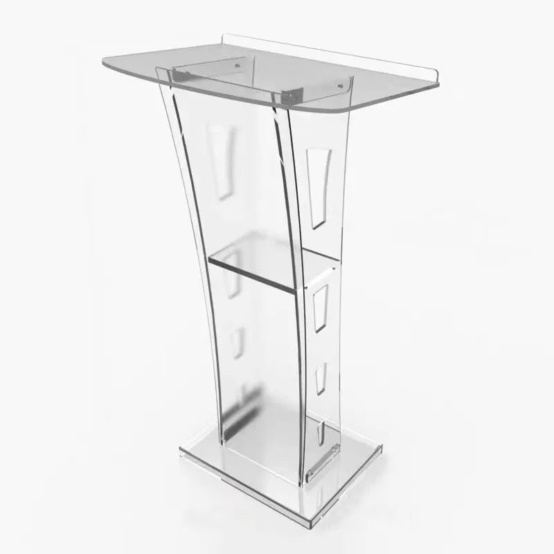 Creative Transparent Acrylic Podium Desk Assembly MC School Lecture Platform Customization
