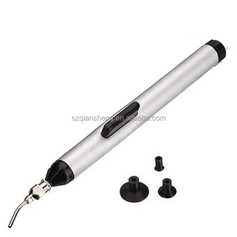 IC SMD Vacuum Sucking Suction Pen Remover Sucker Pump IC SMD Tweezer Pick up Tool Solder Desoldering with 3 Suction Headers