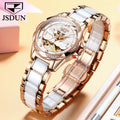 JSDUN 8831 Women Professional Manufacturer Imported Movement Stainless Steel Dial Diameter Waterproof Mechanical Watch